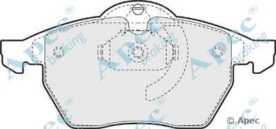 APEC BRAKING pad941 -  Комплект тормозных колодок, дисковый тормоз